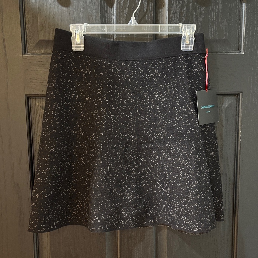 Cynthia Rowley Black and White Skater Skirt